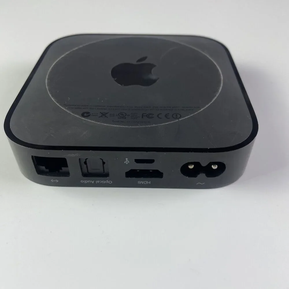 Apple TV 3rd Generation Media Streaming Box Black A1427 HDMI Wi-Fi Ethernet